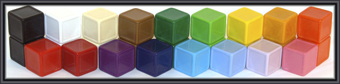 indented blank dice designs